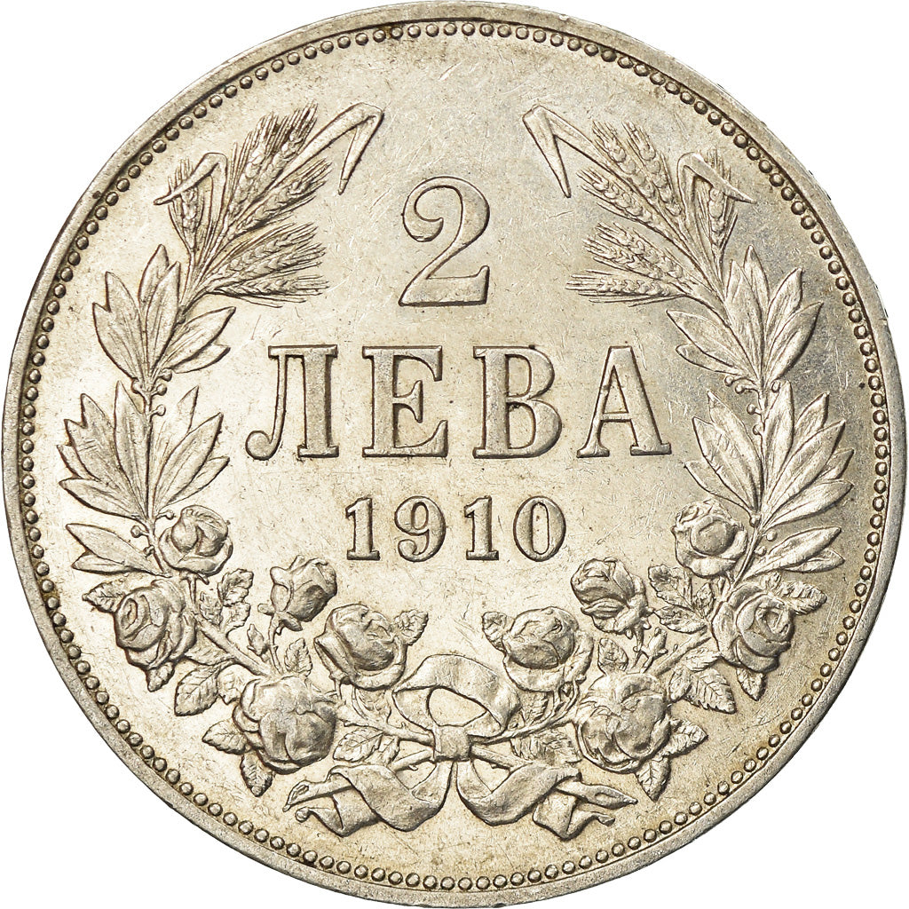 Münze, Bulgarien, 2 Leva, 1910, VZ, Silber, KM:29
