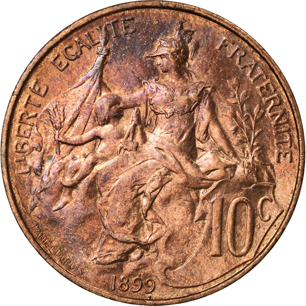 Coin, France, Dupuis, 10 Centimes, 1899, Paris, AU(55-58), Bronze, KM:843