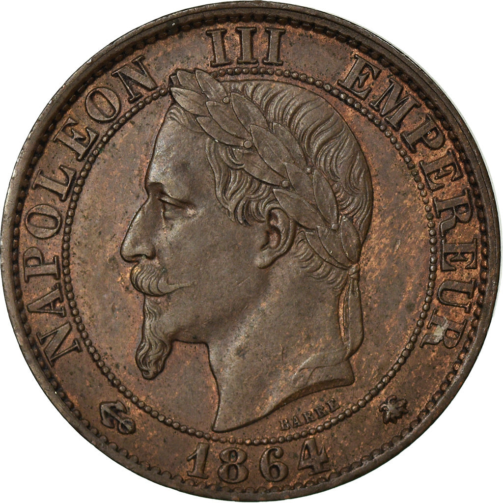 Moneta, Francia, Napoleon III, Napoléon III, 5 Centimes, 1864, Paris, SPL-
