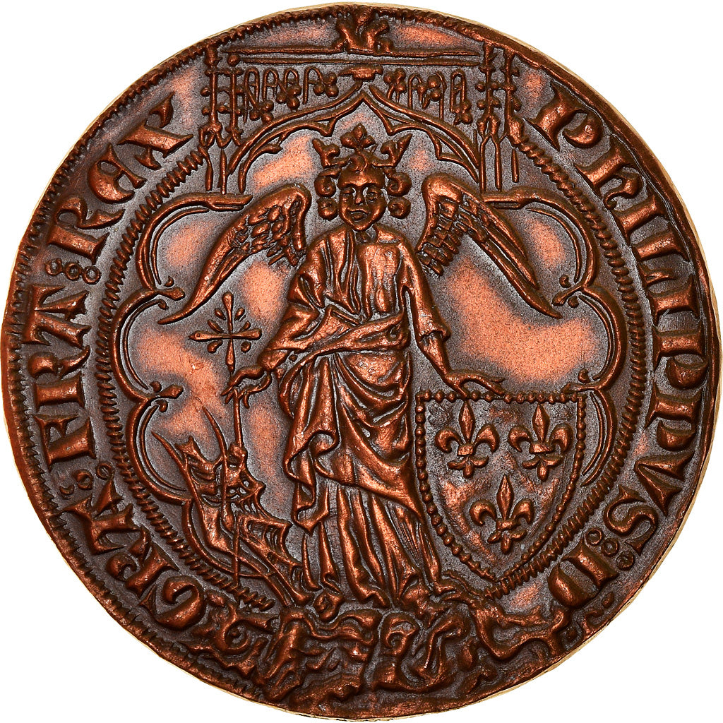 France, Médaille, Reproduction, Ange d'Or, Philippe VI de Valois, History