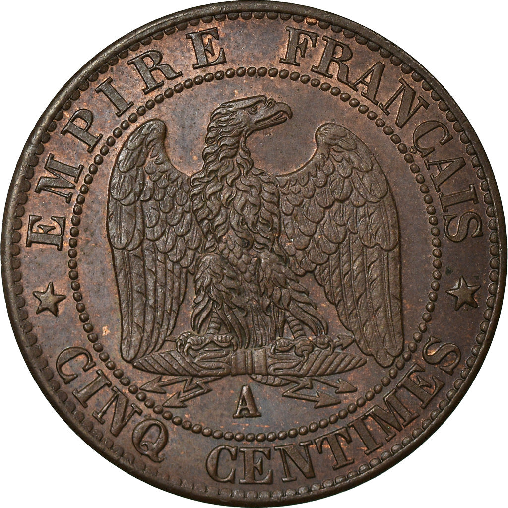 Moneta, Francia, Napoleon III, Napoléon III, 5 Centimes, 1865, Paris, SPL