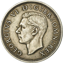 Moneta, Wielka Brytania, George VI, Crown, 1937, AU(55-58), Srebro, KM:857
