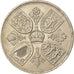 Münze, Großbritannien, 5 Shillings, 1953, VZ, Copper-nickel