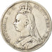 Coin, Great Britain, Victoria, Crown, 1890, VF(20-25), Silver, KM:765