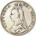 Moneta, Gran Bretagna, Victoria, Double Florin, 1889, MB, Argento, KM:763