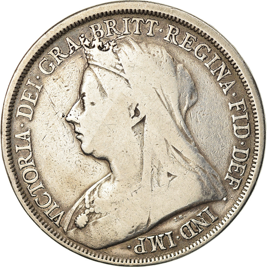 Münze, Großbritannien, Victoria, Crown, 1893, S, Silber, KM:783