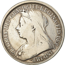 Münze, Großbritannien, Victoria, Crown, 1893, S, Silber, KM:783