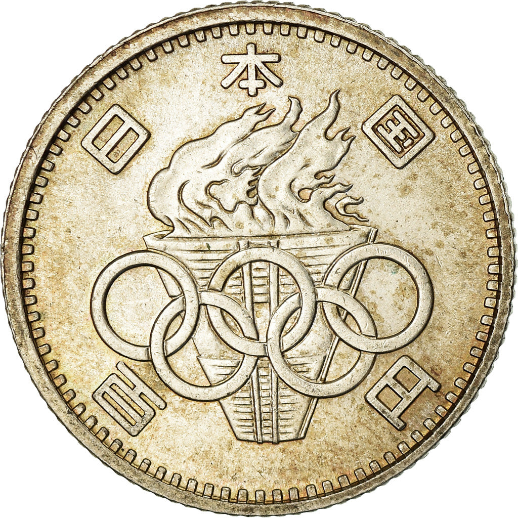 Coin, Japan, Hirohito, 100 Yen, 1964, MS(60-62), Silver, KM:79