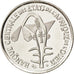 WEST AFRICAN STATES, 50 Francs, 2009, KM #6, MS(63), Copper-Nickel, 22, 4.96