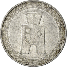 Coin, CHINA, REPUBLIC OF, 5 Cents, 5 Fen, 1940, AU(55-58), Aluminum, KM:356