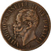 Moneda, Italia, Vittorio Emanuele II, Centesimo, 1861, Milan, MBC+, Cobre