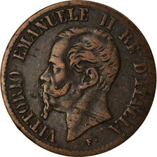 Coin, Italy, Vittorio Emanuele II, Centesimo, 1862, Naples, VF(30-35), Copper