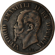 Coin, Italy, Vittorio Emanuele II, Centesimo, 1862, Naples, VF(30-35), Copper