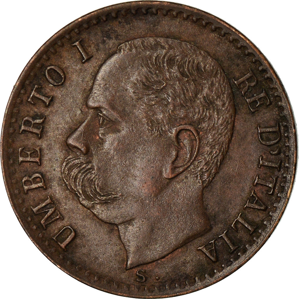 Moeda, Itália, Umberto I, Centesimo, 1896, Rome, AU(55-58), Cobre, KM:29