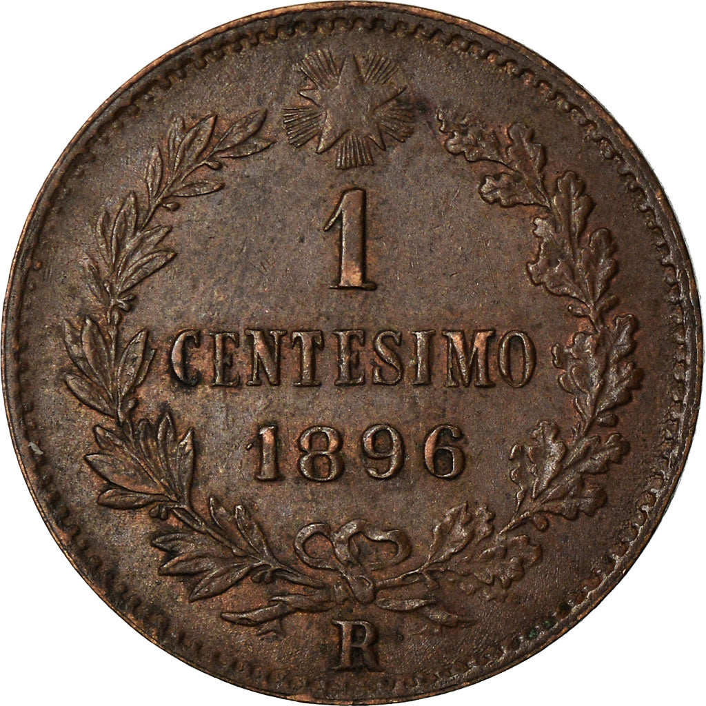 Moeda, Itália, Umberto I, Centesimo, 1896, Rome, AU(55-58), Cobre, KM:29