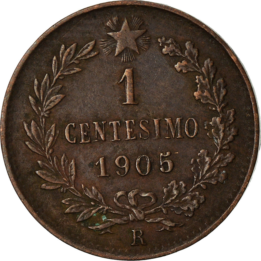 Monnaie, Italie, Vittorio Emanuele III, Centesimo, 1905, Rome, TTB, Bronze