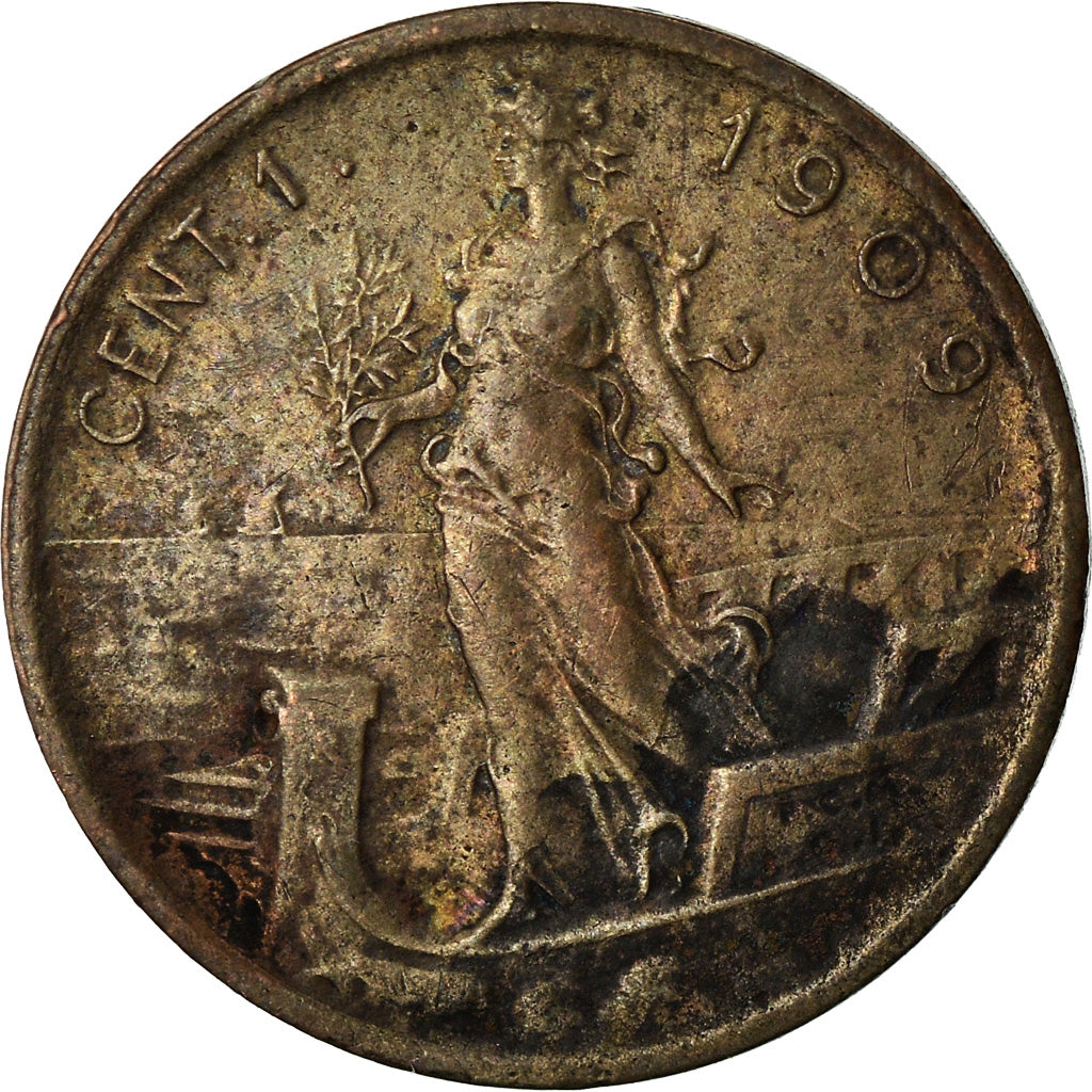 Monnaie, Italie, Vittorio Emanuele III, Centesimo, 1909, Rome, TTB, Bronze