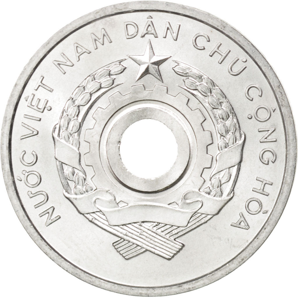 VIET NAM, 5 Xu, 1958, KM #7, MS(60-62), Aluminum, 1.53