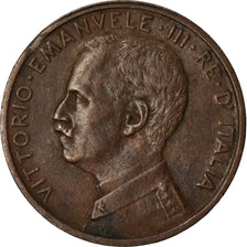 Coin, Italy, Vittorio Emanuele III, Centesimo, 1913, Rome, EF(40-45), Bronze