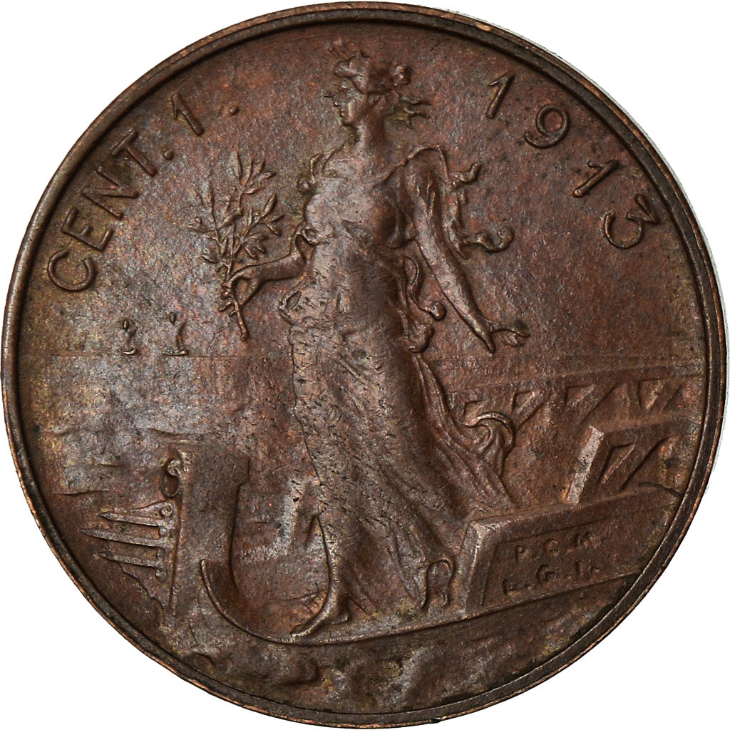 Monnaie, Italie, Vittorio Emanuele III, Centesimo, 1913, Rome, SUP, Bronze