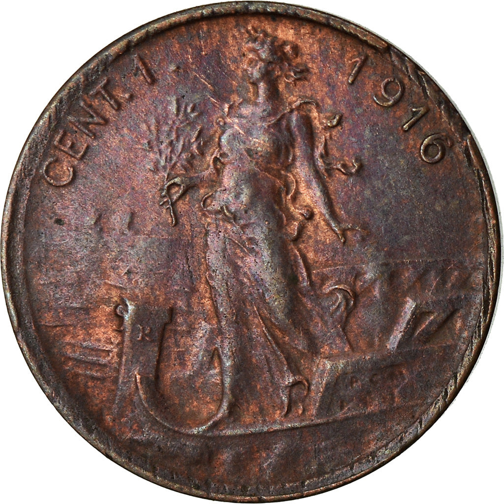Monnaie, Italie, Vittorio Emanuele III, Centesimo, 1916, Rome, SUP, Bronze