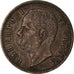 Moneda, Italia, Umberto I, 2 Centesimi, 1897, Rome, MBC+, Cobre, KM:30