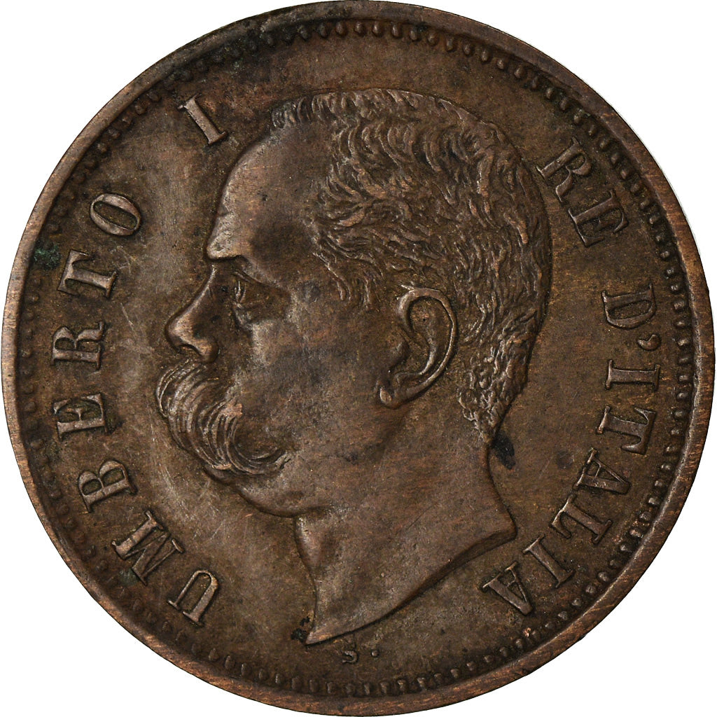 Moeda, Itália, Umberto I, 2 Centesimi, 1897, Rome, AU(50-53), Cobre, KM:30