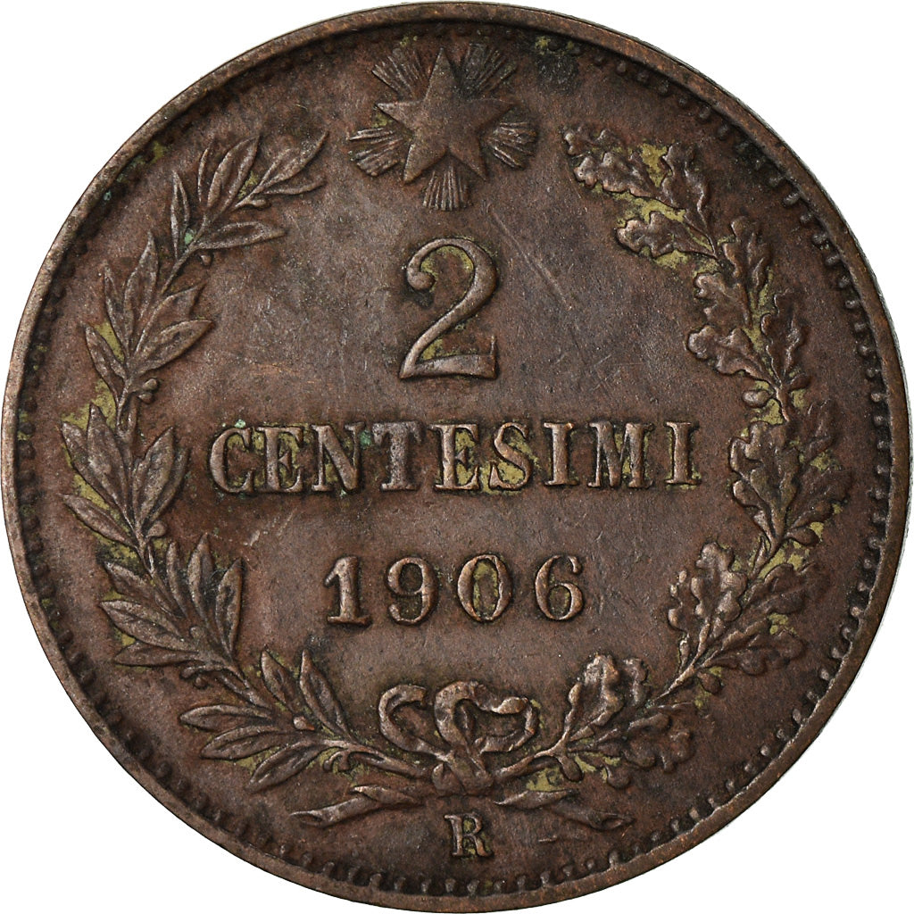 Monnaie, Italie, Vittorio Emanuele III, 2 Centesimi, 1906, Rome, TTB, Bronze