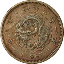 Coin, Japan, Mutsuhito, Sen, 1888, VF(30-35), Copper, KM:17.2