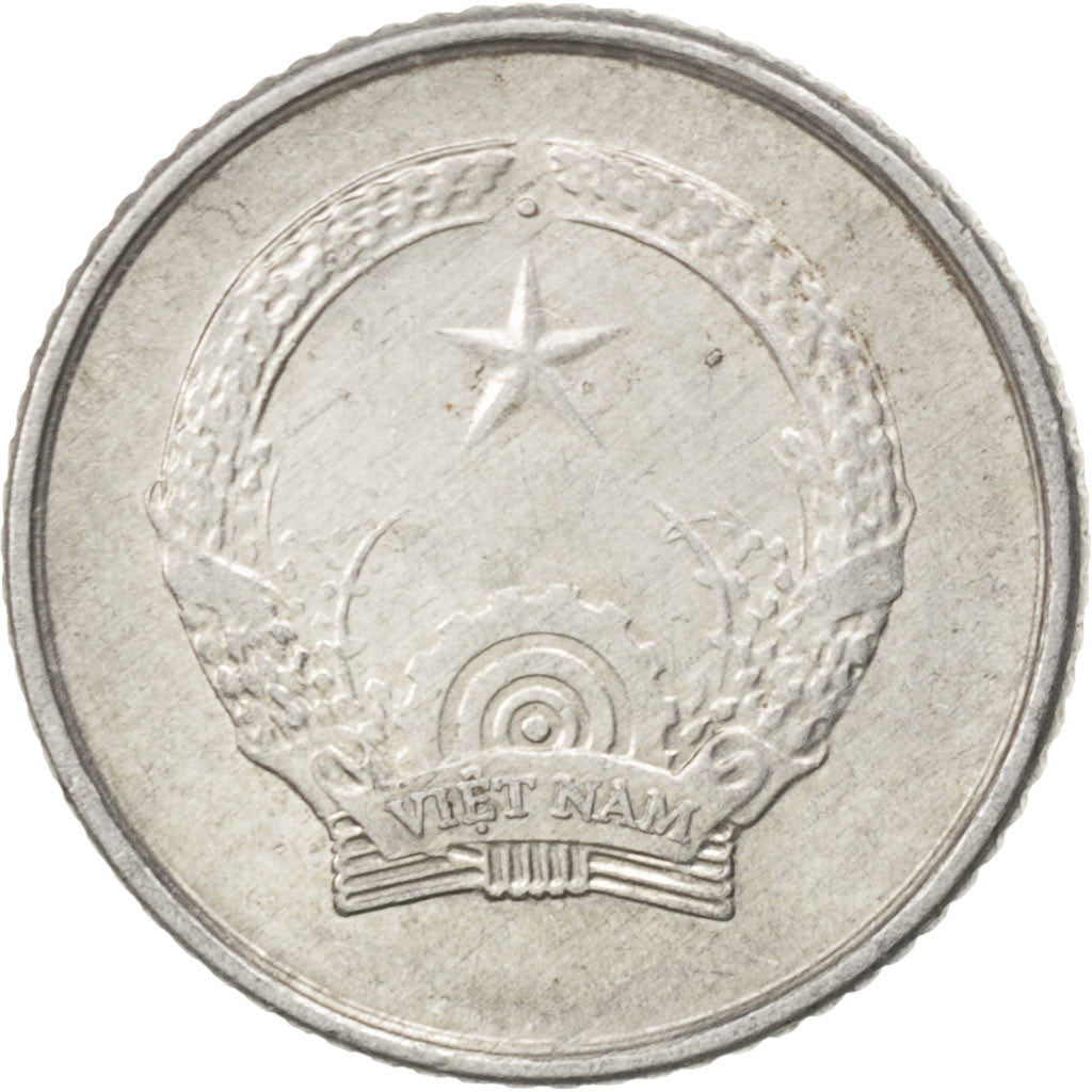 VIET NAM, 2 Hao, 1976, KM #12, AU(50-53), Aluminum, 1.39