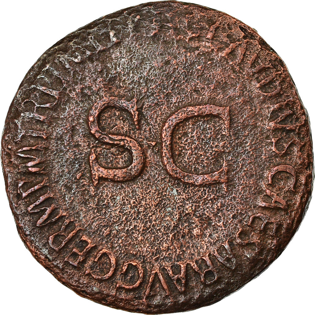 Coin, Germanicus, As, Roma, VF(30-35), Bronze, RIC:106