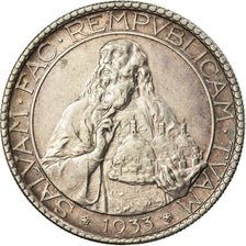 San Marino, 20 Lire, 1933, Rome, Prata, AU(55-58), KM:11