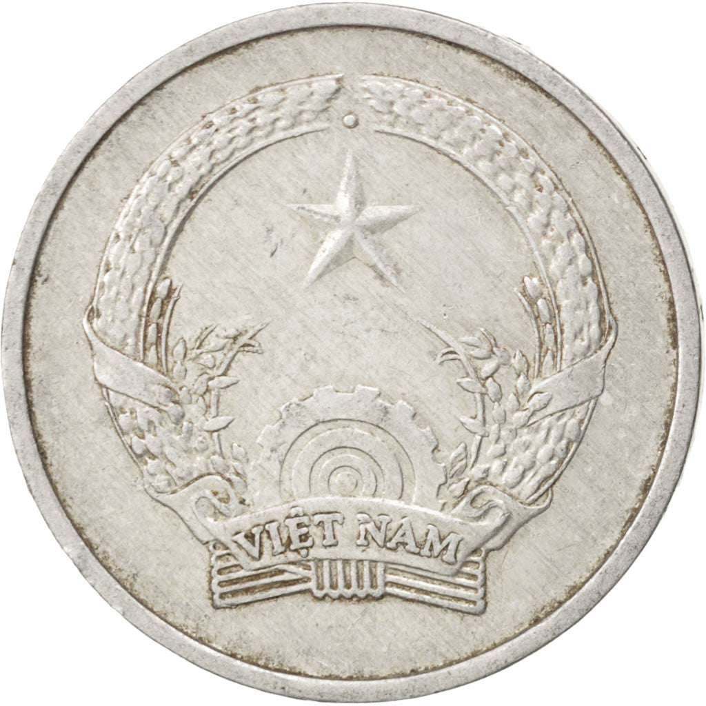 Moneda, Vietnam, SOCIALIST REPUBLIC, Dong, 1976, MBC, Aluminio, KM:14