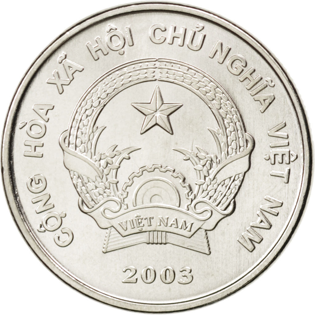 Munten, Viëtnam, SOCIALIST REPUBLIC, 500 Dông, 2003, UNC-, Nickel Clad Steel