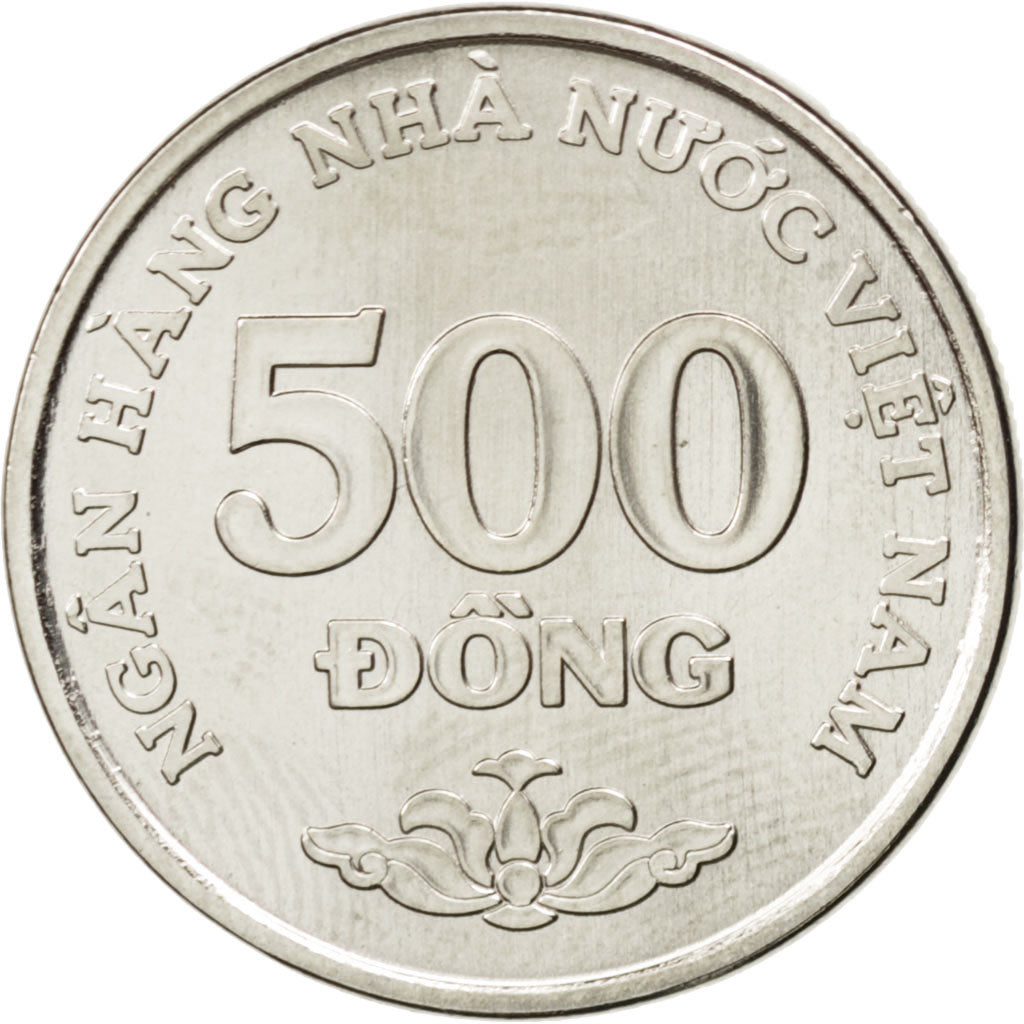 Munten, Viëtnam, SOCIALIST REPUBLIC, 500 Dông, 2003, UNC-, Nickel Clad Steel