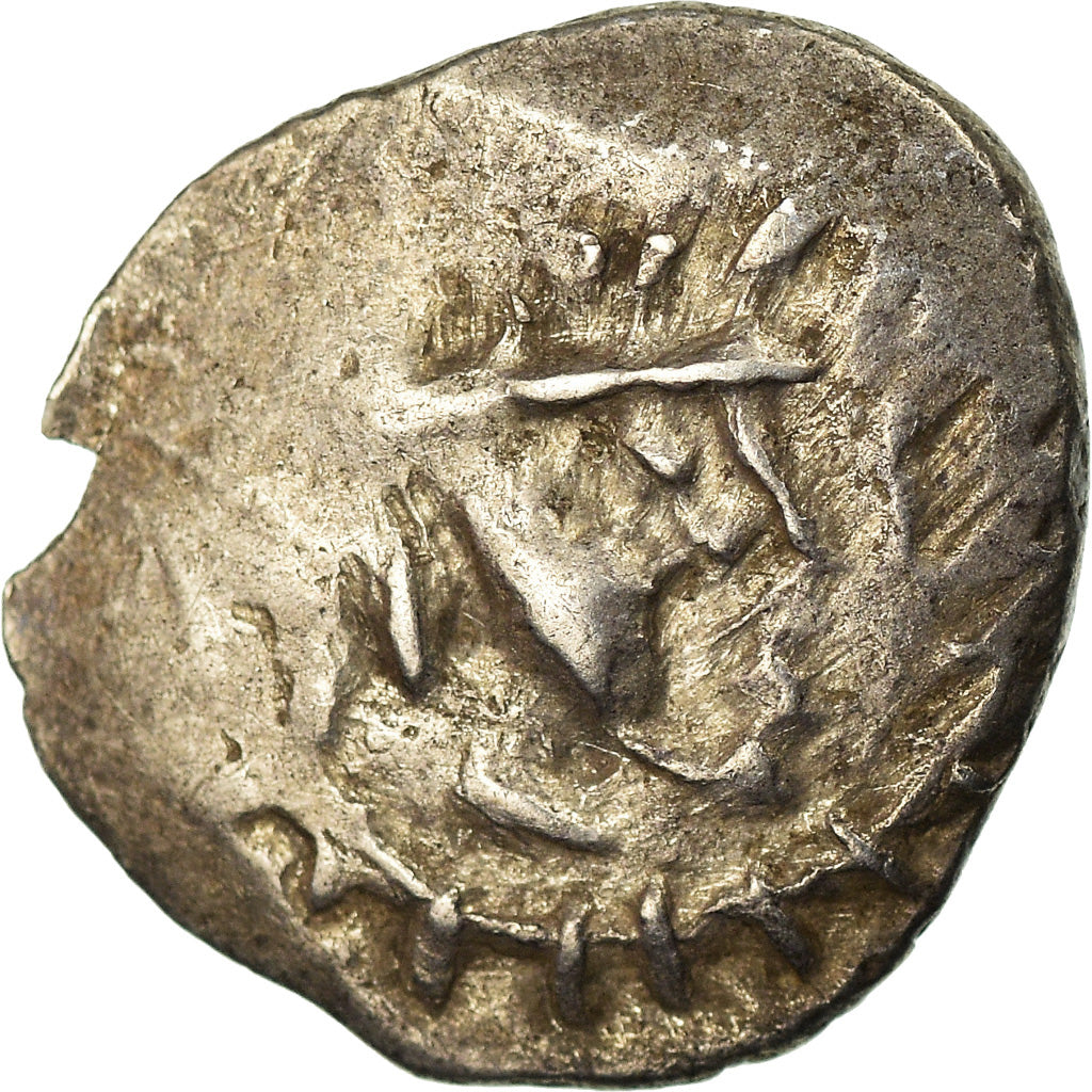 Münze, Śri Yashaaditya, Obol, 6TH CENTURY, Hunnic Tribes, S+, Silber