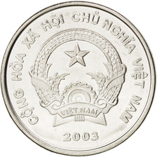 Moneta, Vietnam, SOCIALIST REPUBLIC, 500 Dông, 2003, SPL, Acciaio ricoperto in
