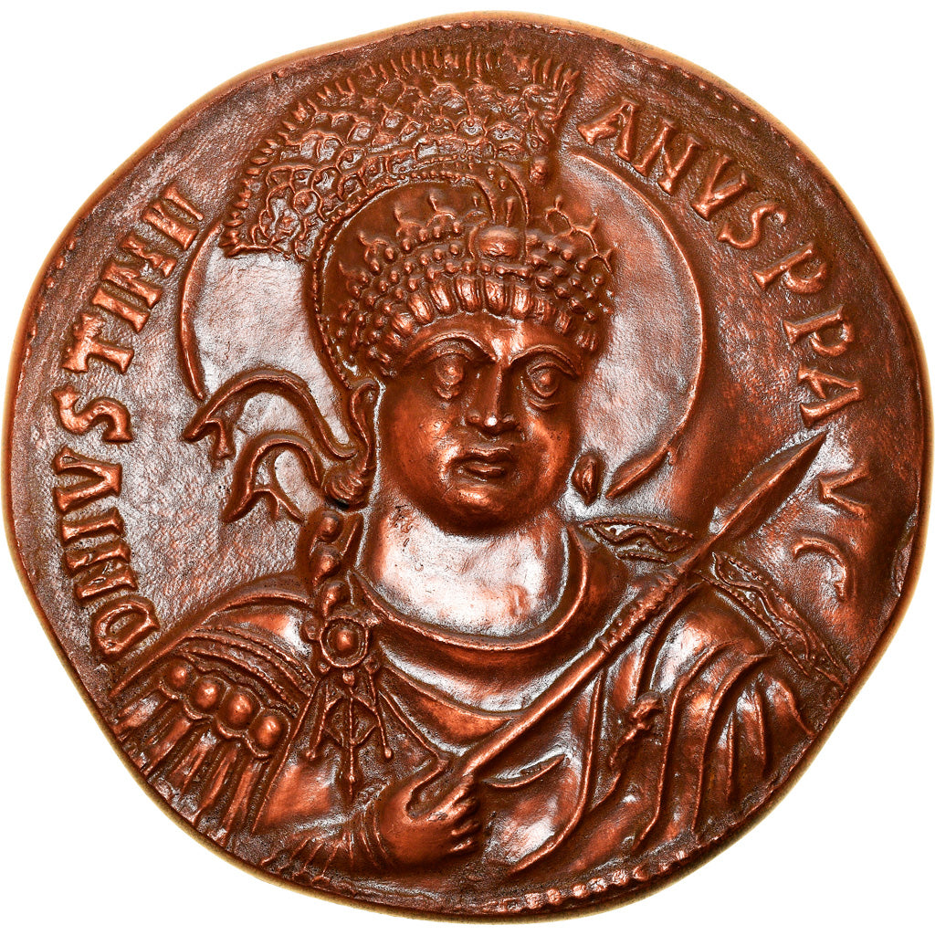 France, Medal, Reproduction, Solidus, Justinien, History, 1972, MS(63), Copper
