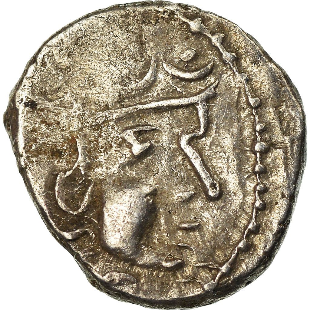 Münze, Śri Yashaaditya, Obol, 6TH CENTURY, Hunnic Tribes, S+, Silber