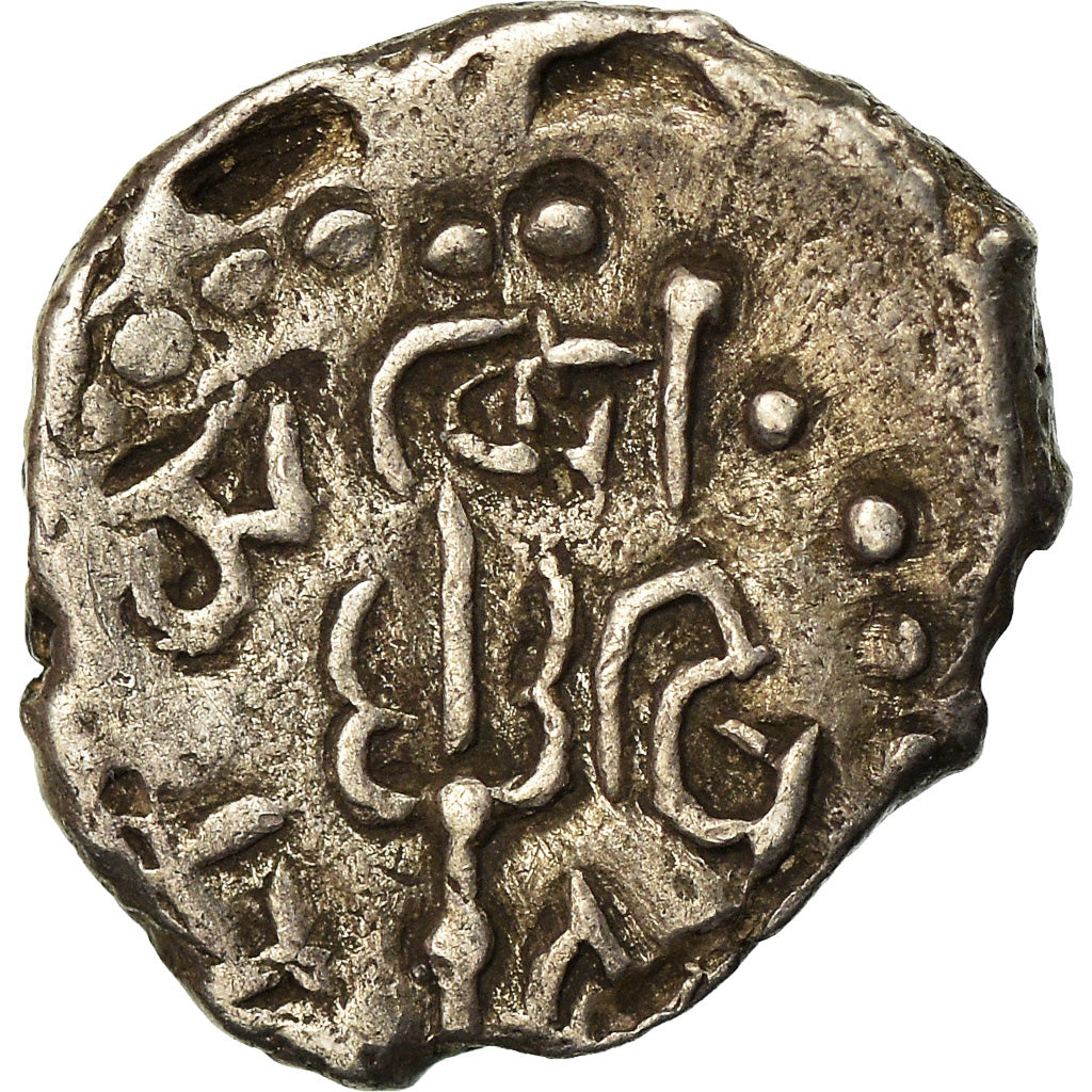 Monnaie, Śri Yashaaditya, Obole, 6EME SIECLE, Hunnic Tribes, TTB, Argent