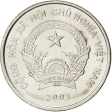 Coin, Viet Nam, SOCIALIST REPUBLIC, 500 Dông, 2003, MS(63), Nickel Clad Steel