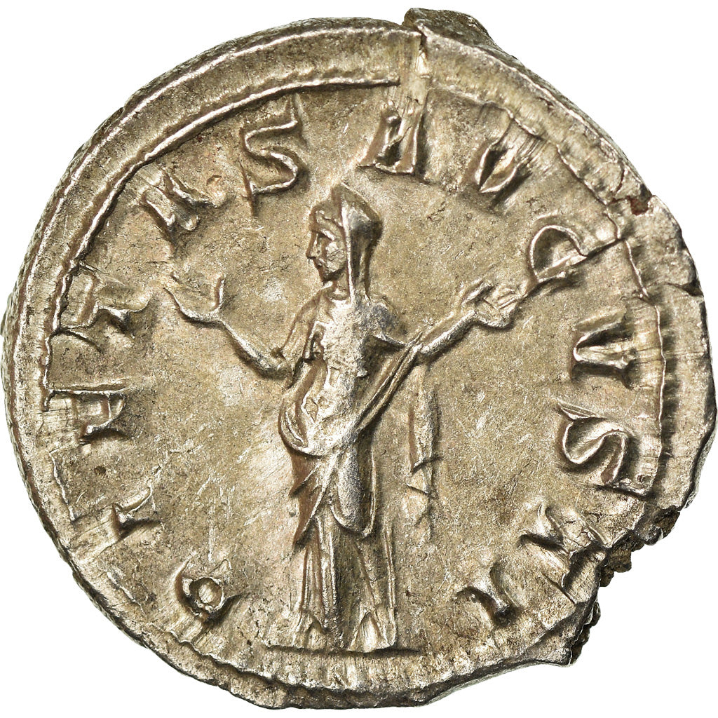 Coin, Gordian III, Denarius, Roma, MS(63), Silver, Cohen:186