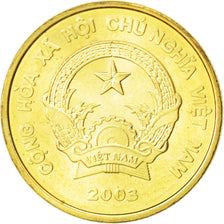 Moneta, Wiet Nam, SOCIALIST REPUBLIC, 1000 Dông, 2003, MS(63), Mosiądz