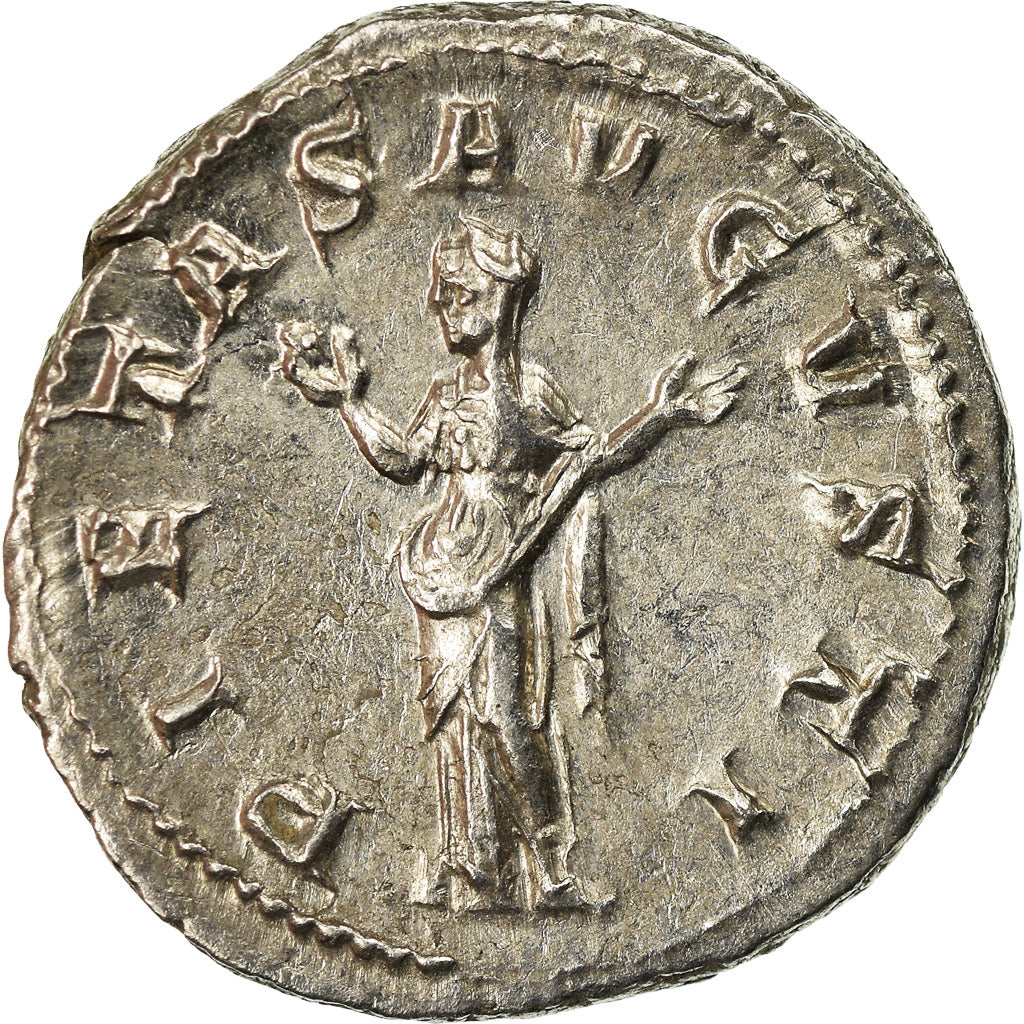 Coin, Gordian III, Denarius, Roma, MS(63), Silver, Cohen:186