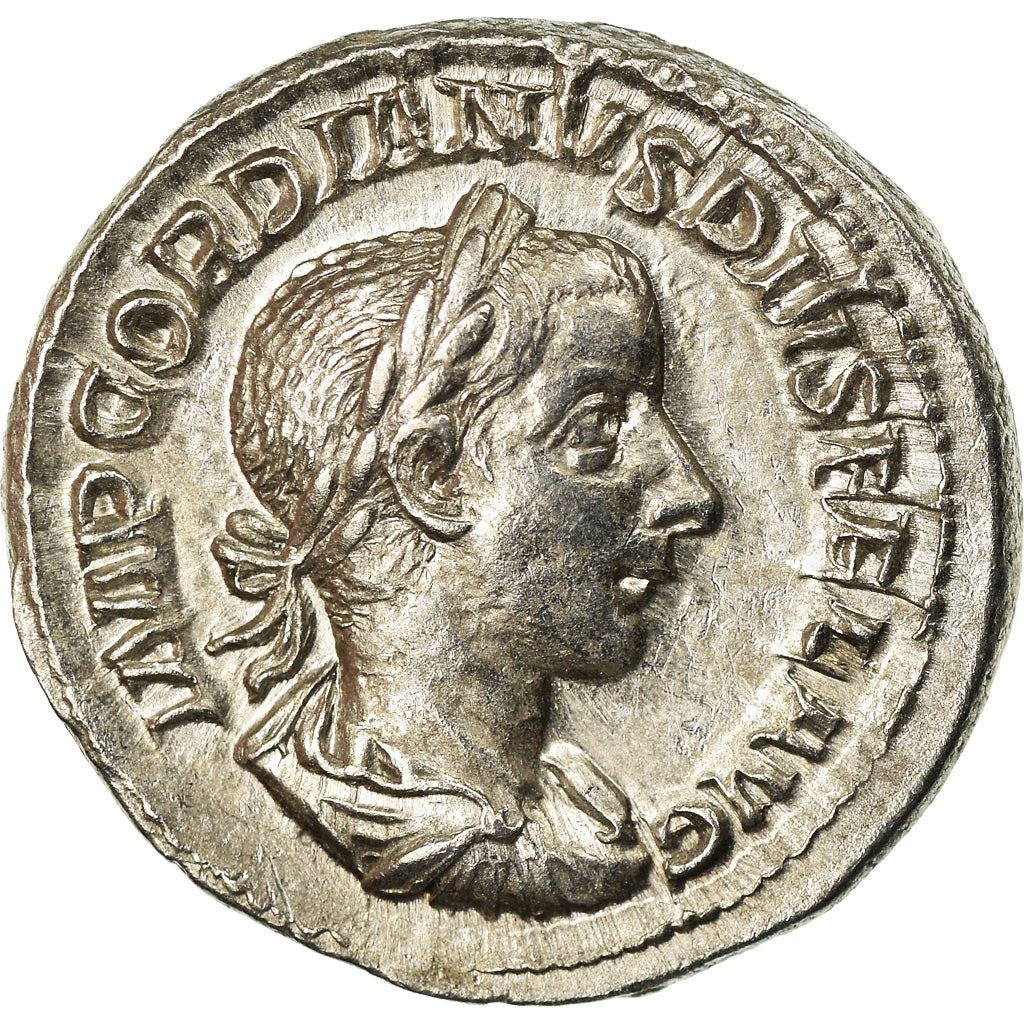 Moneta, Gordian III, Denarius, Roma, SPL, Argento, Cohen:186