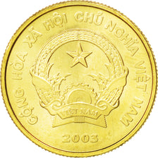 Coin, Viet Nam, SOCIALIST REPUBLIC, 1000 Dông, 2003, MS(63), Brass plated
