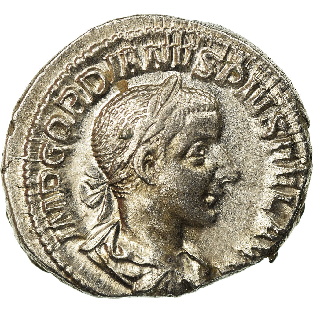 Münze, Gordian III, Denarius, Rome, VZ+, Silber, Cohen:325