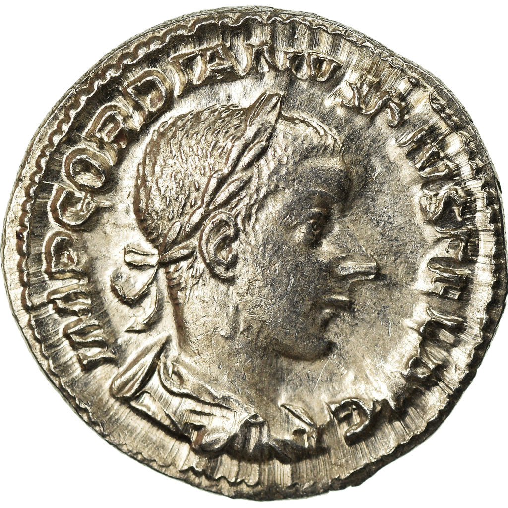Coin, Gordian III, Denarius, 241, Roma, MS(63), Silver, RIC:131