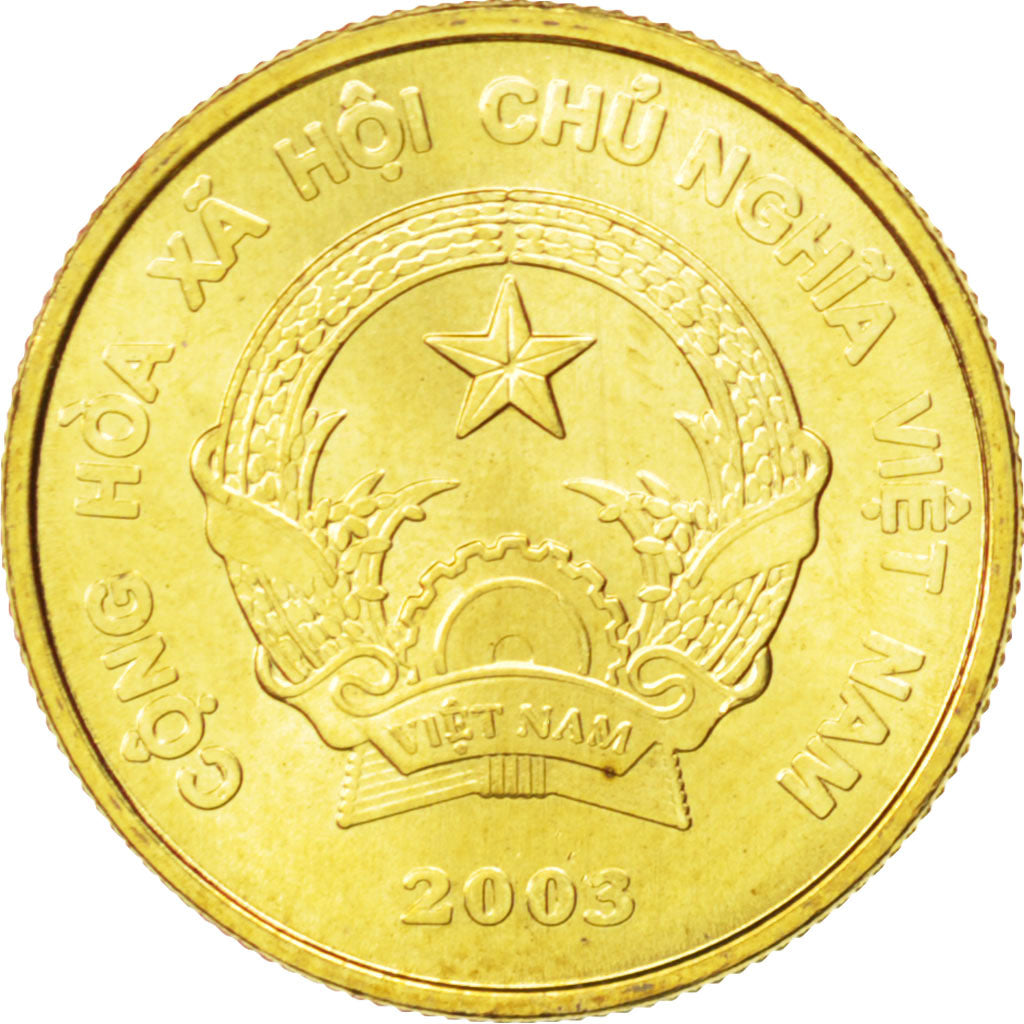 Coin, Viet Nam, SOCIALIST REPUBLIC, 1000 Dông, 2003, MS(63), Brass plated