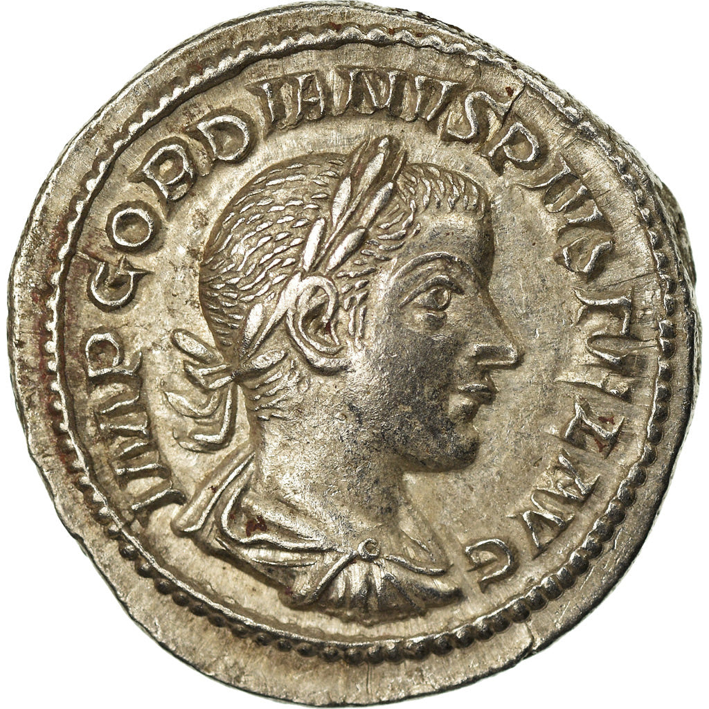 Moneta, Gordian III, Denarius, Roma, SPL, Argento, Cohen:234